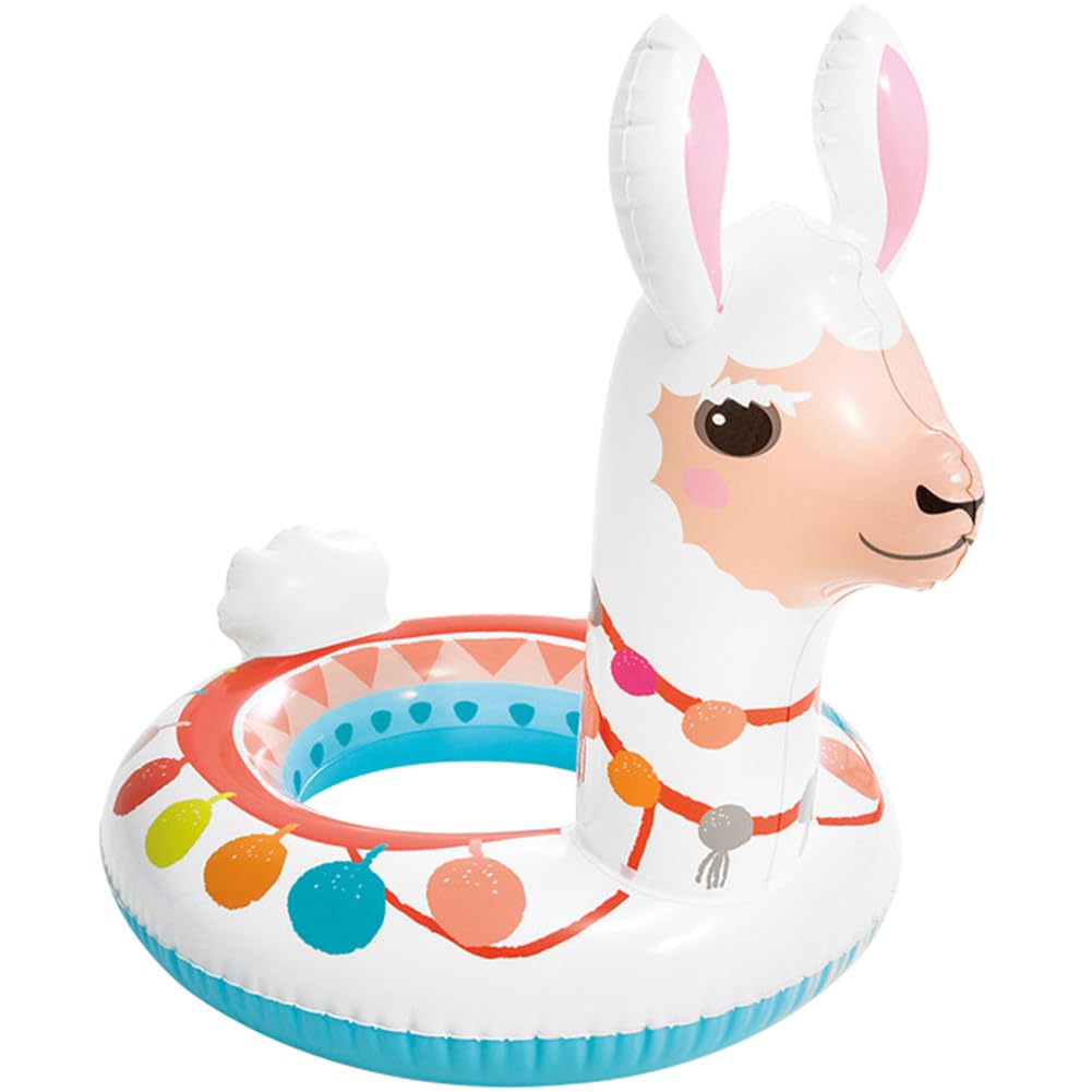 Anillo de Natación Inflable,Alpaca Flotador Inflable de Piscina Juguete de Ayuda PVC Swim Ring Animal Niños Anillo Baño Balsa para Piscina Flotadores para Picina Playa Verano Vacaciones Fiestas