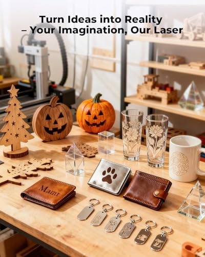 Image of ACMER S1 Laser Engraver 2500mW, Compact Desktop Engraving & Cutting Machine for DIY Crafts, Small Business & Makers, 130x130mm Work Area, 0.04mm Detail Engraving for Wood, Acrylic
