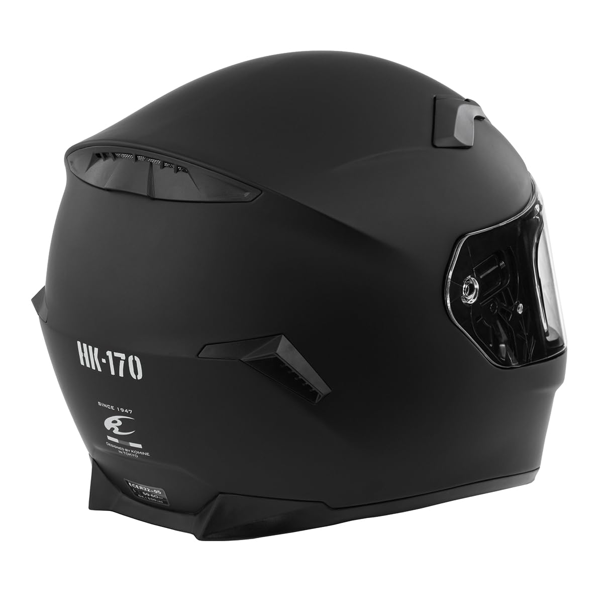 コミネ(KOMINE) バイク用 FL フルフェイスヘルメット マットブラック XL HK-170 UVカットシールド 高強度ABSシェル インナーバイザー フルフェイス マグネットバックル - 5