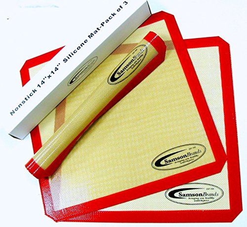3-Pack-Premium-Silicone-14-x-14-Non-Stick-Generic-Dehydrator-Sheets 3-Pack Premium Silicone 14" x 14" Non-Stick Generic Dehydrator Sheets - Image 1