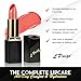 L'Paige Designer Lipstick – Peach Nectar Warm Peach-Coral, Aloe Vera Moisturizing Long-Lasting Formula, Satin Cream Finish, Smooth Hydrating Lip Color for All-Day Wear, Shade L49