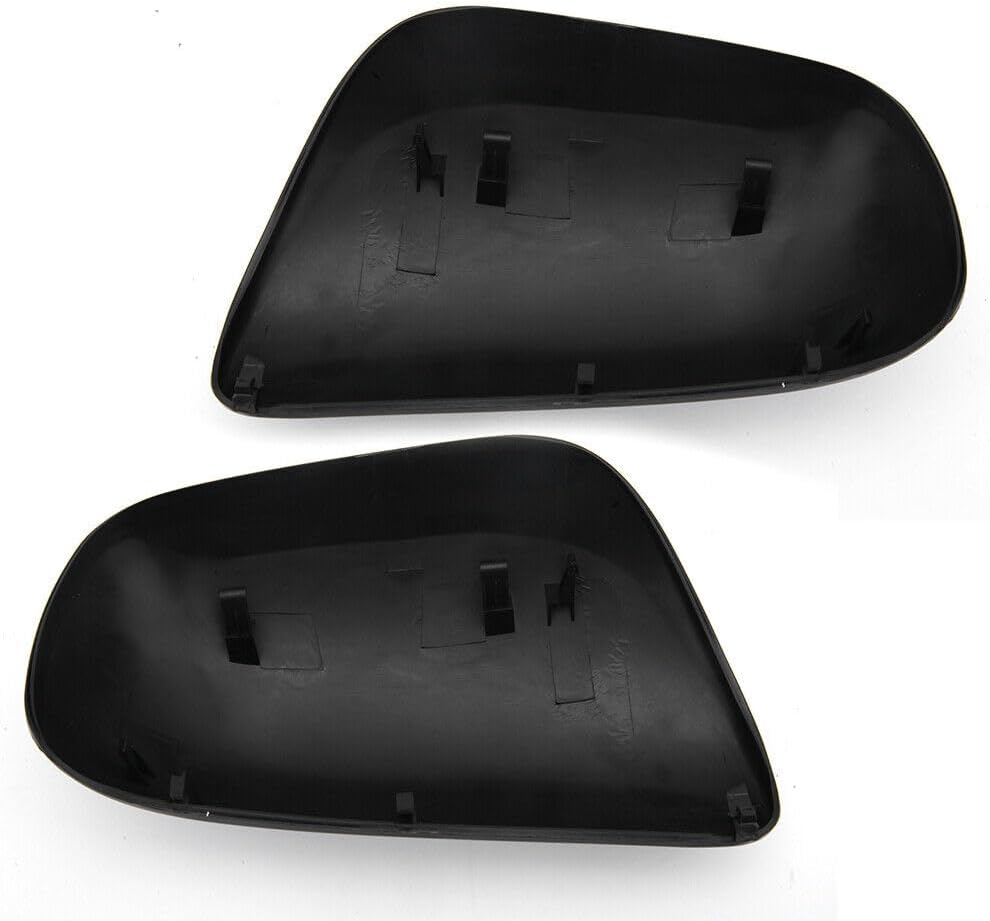 Pair Black Door Wing Side Mirror Cover Cap For Toyota Yaris 2007 2008 2009 2010 2011 Left & Right Side