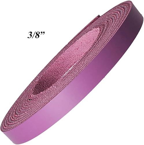 Miniatura 3 de Tiras de piel lavanda 1inch de anchocorreas de piel hasta 96inch de largo67. (2.42,8mm.) LATIGO tiras de piel por pitka piel