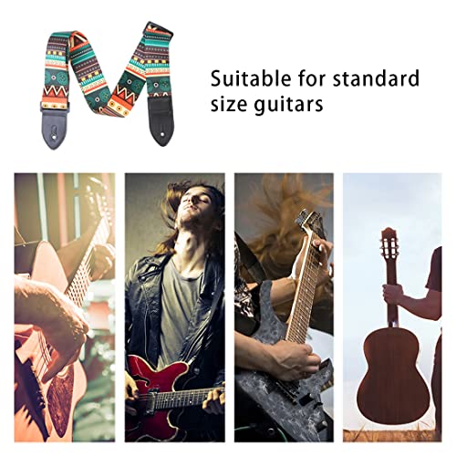 FDCGAS Sangle de Guitare de style ethnique, Sangle pour ukulélé Ajustable, Bandoulière à Guitare avec extrémités cuir PU… - Les Beatles, Paul McCartney, John Lennon, RIngo Starr, George Harrison FDCGAS Sangle de Guitare de style ethnique, Sangle pour ukulélé Ajustable, Bandoulière à Guitare avec extrémités cuir PU… – Image 7
