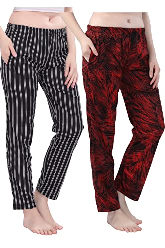 Style Dunes Women's Satin Printed Pyjama Pant