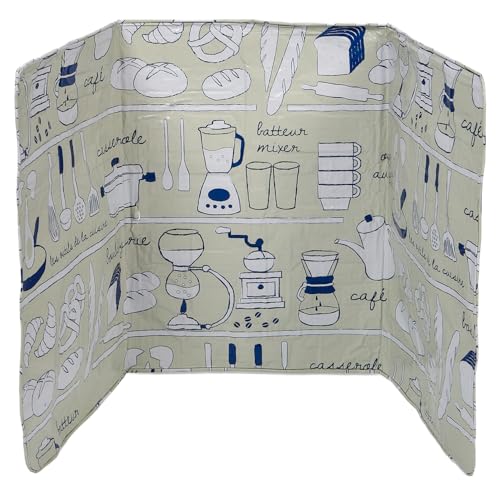 VANZACK Aluminium Foil Plate Cooking Insulator 84x39cm Oil Splatter Guard Kitchen Gadget Heat Resistant Nonstick Surface Easy to Clean