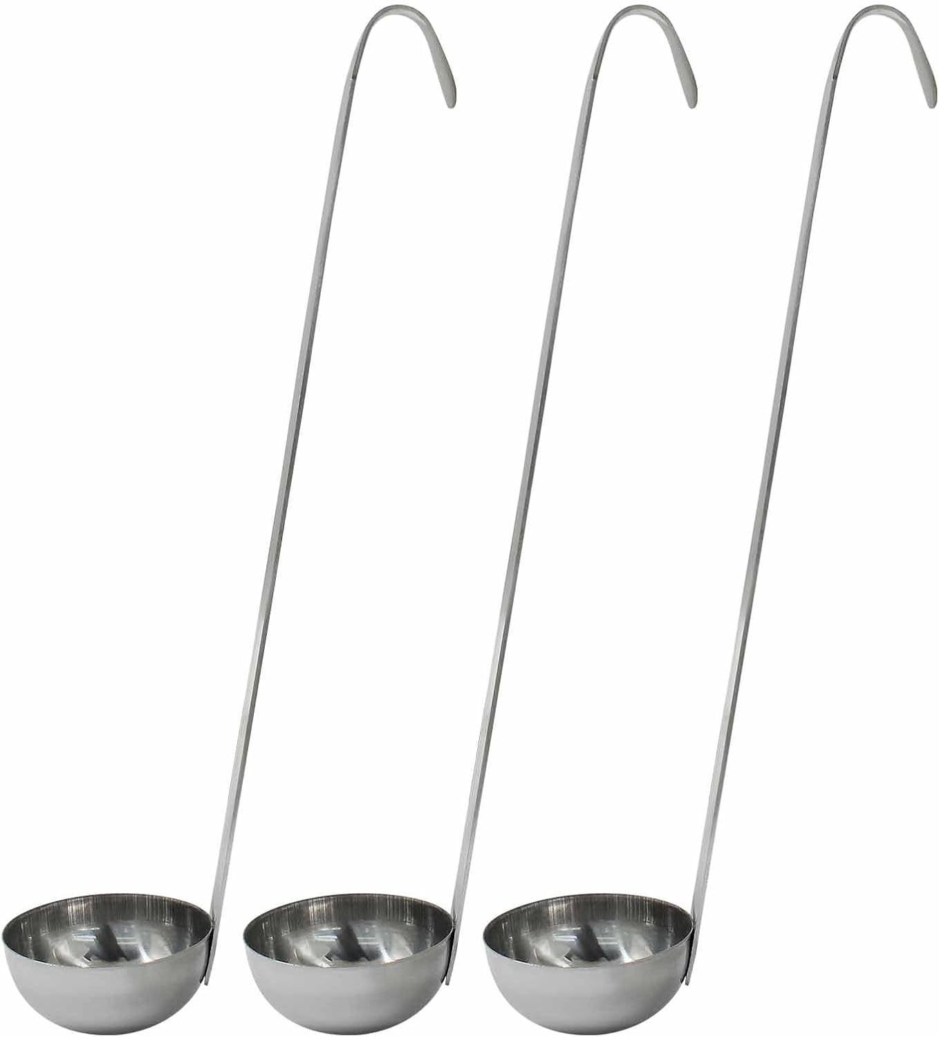 Zorfeter 3 Pcs 4 Oz Soup Ladle Set, Stainless Steel