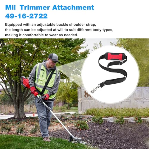 Image of JIOTAR Weed Eater Shoulder Strap 49-16-2722 Replacement Quik-Lok EGO Power+ AP1500 56V String Trimmer, Leaf Blower, Multi Head System