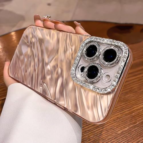 Coque de protection luxueuse effet ondulant iPhone 14 et 15 pour sublimer vos looks urbains