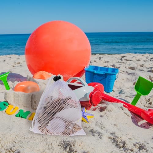 JiYin 6-Piece Mesh Drawstring Storage Bags with Cord Lock, Black Nylon Travel Organizer (11.8" x 7.9") - Image 4