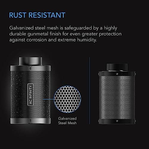 AC Infinity Air Carbon Filter 6" with Premium Australian Virgin Charcoal, for Inline Duct Fan, Odor Control, Hydroponics, Grow Rooms by AC Infinity - Image 4