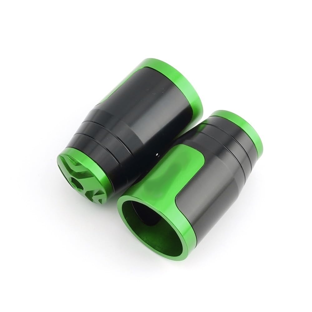 Poignée moto Kawasaki ER-6N ER6N embout guidon CNC 22mm accessoires vert