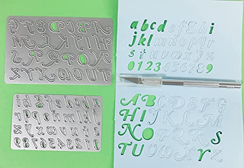 Ahomash Metal Cutting Dies For Card Making And Scrapbooking Christmas Die Cuts,Alphabet Die Cuts Numbers Dies Letter Cutting Dies #TOP3