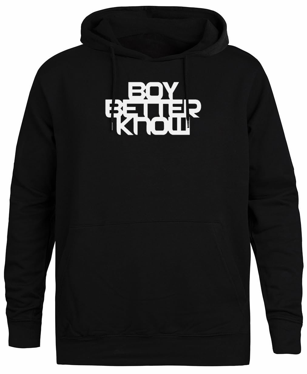 Boy Better Know Czarny Sweter Z Kapturem Unisex