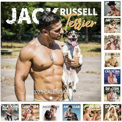 2025 Wall Calendar - 2025 Calendar from Jan.2025 - Dec.2025, 24" x 12" (Open), 2025 Calendar with Blocks and Holiday, 12 Month Cute Dog Calendar for Coworkers and Dog Lovers - Office Gag Gifts Cover