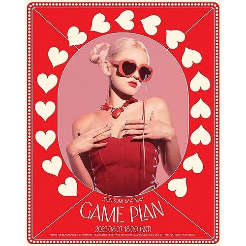 (PHOTO BOOK Ver.) JEON SOMI GAME PLAN EP Album (RED Ver. + First Press Folded Poster) K-POP SEALED