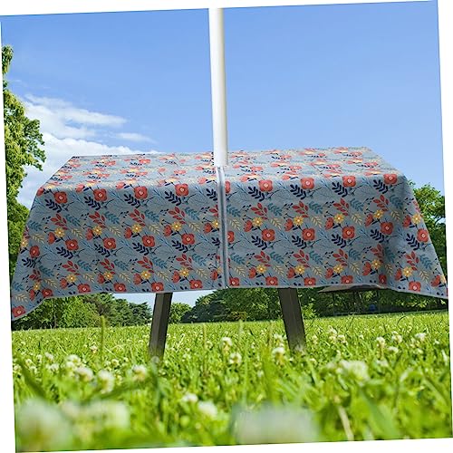 Nappe ronde d'extérieur fermeture éclair table jardin imperméable - 7