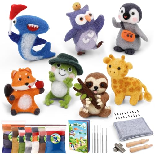 Namner Needle Felting Kit 7 Cute Animal Felting Kits for Beginners Adults