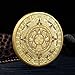 Mexico Mayan Aztec Calendar – Ancient Prophecy Collectible Coin, Durable Cultural Artifact with Protective Case