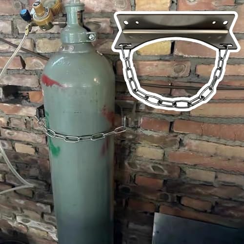 Chariot porte-bouteilles d'oxygène avec support mural argenté inclus