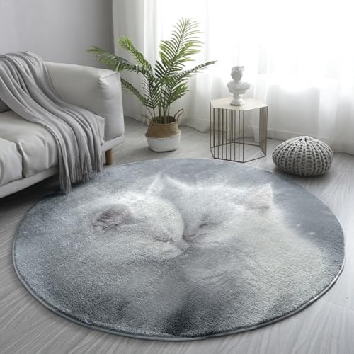 Tapis salon chat lavable en machine avec dossier antidérapant