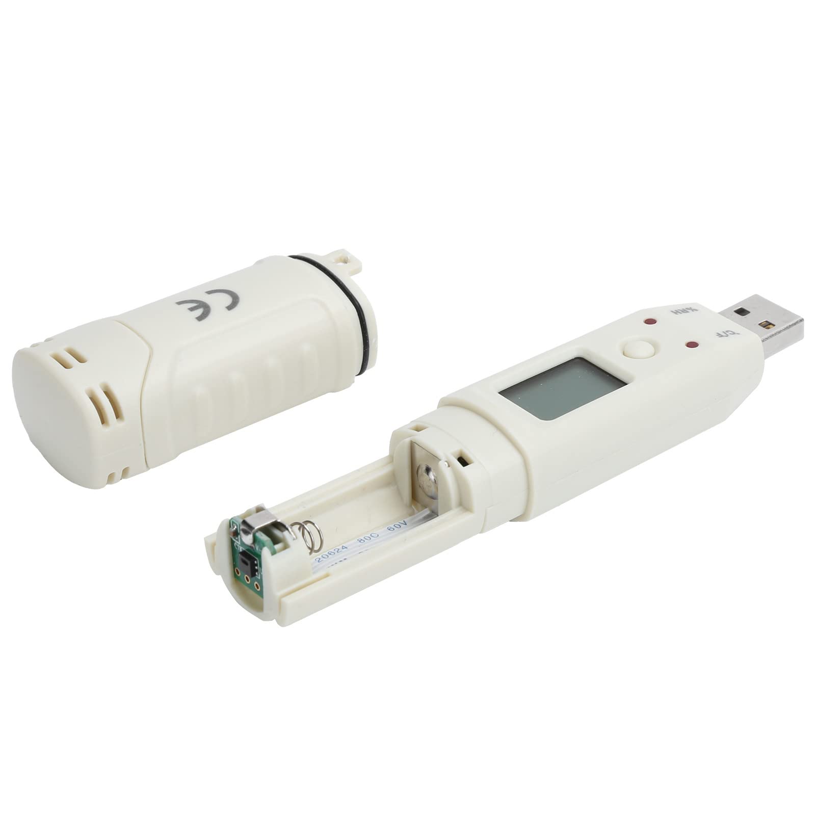 Temperatura Digital Humedad Logger Termómetro Interior Higrómetro Detector Recordadora de Datos con Alarma