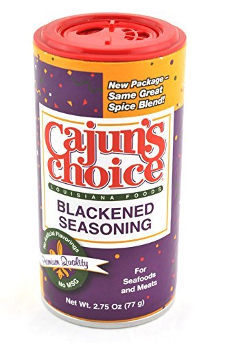 Cajuns Choice - Condimento ennegrecido (1) 2.75 onzas con nueva tapa ajustable de Cajuns Choice