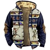 Convient pour jouer au ball Sweat A Capuche Homme Pull en Laine pour Homme Veste De Survêtement avec Capuche Imprimés Ethniques Rétro Manteau d\'hiver Sweat-Shirt Graphique Tribal Africain Manteau De Survê