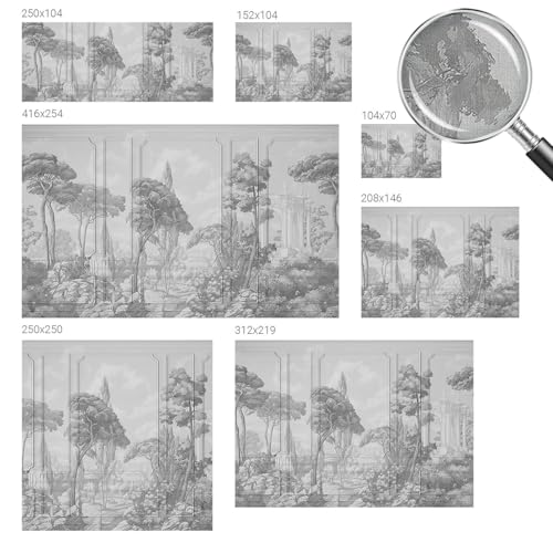 Papel tapiz resistente a las manchas autoadhesivo 152x104 cm para una decoración de pared duradera 6