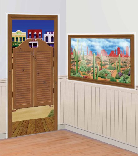 Preisvergleich Produktbild Amscan Partydeko *Western* (Tür & Bild)