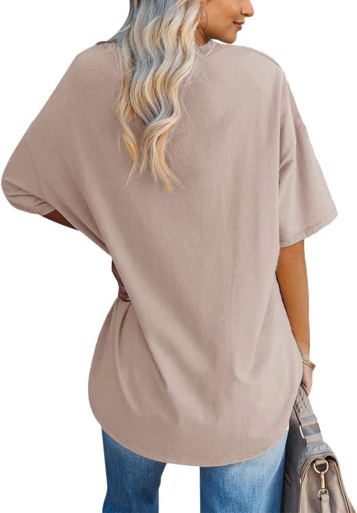 Fazortev Womens Oversized Los Angeles California Graphic T Shirts Half Sleeve Summer Loose Casual Tees Tunic Tops - Image 2