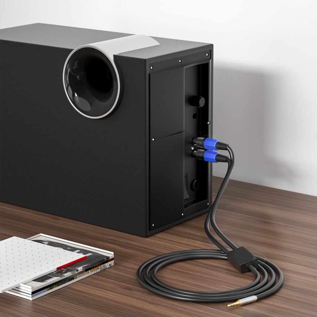 Câble audio 3,5 mm vers double 6,35 mm vers deux adaptateurs Y répartiteur pour systèmes audio pour studio et scène