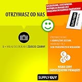Supply Guy 5 kartridże z czipem kompatybilne z CLI-551 BK foto czarny IP7250 IP8750 IX6850 MG5450 MG5550 MG5650 MG5655 MG6350 MG6450 MG6650 MG7150 MG7550 MX725 MX925