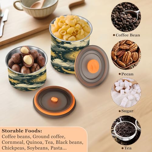 Contenedor hermético para café de acero inoxidable 500 ml miniatura 5