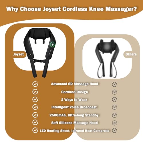 Joyset Cordless Neck and Shoulder Massager with Heat 4D Shiatsu Kneading - image 7