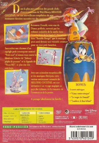 Image secondaire de Mélodie Cocktail - Film d'Animation Disney en DVD