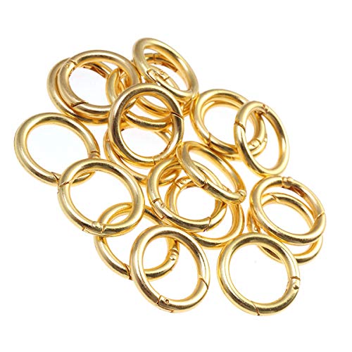 Ultnice 20 moschettoni ad anello portachiavi