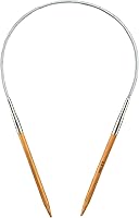 Vista 11 de Mdoker Aguja de tejer circular de bambú tamaño 10 24 pulgadas agujas de tejer circulares para tejer a mano DIY y cualquier proyecto de hilo