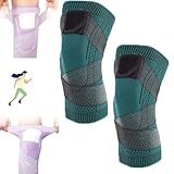 Vlrbfl Converselyt 膝圧縮スリーブ 膝ブレース、逆圧縮膝スリーブ、コンバース ライトニーコンプレッション、調節可能な膝ブレース、膝ブレース 男女兼用 (グリーン、XL)
