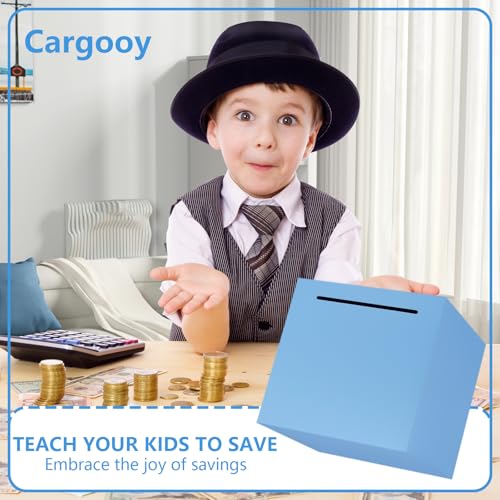 Adult Piggy Bank Money Safe for Adults Must Break to Open Piggy Bank-Stainless Steel Saving Box for Cash, DIY Sticker,Unbreakable Metal Safe Box for Everyone(4.72 inch) (Blue) - Image 5