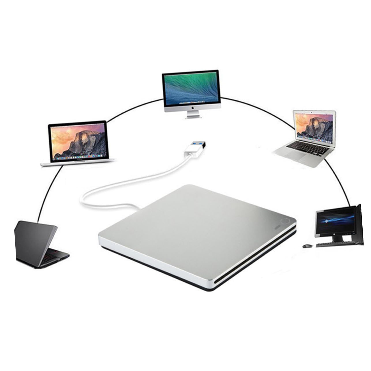 Masterizzatore Dvd Esterno a Inserimento Dual Interface USB 3.0 Type-c