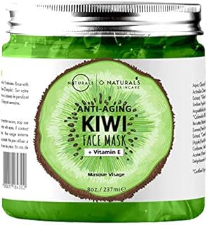 O Naturals Hydrating Kiwi & Cucumber Vegan Gel Mask for Sensitive Face Vitamin E Face Moisturizer Organic Ingredients For Wrinkles Acne Pore Minimizer Sun Damage Boosts Collagen For Women & Men 237ml