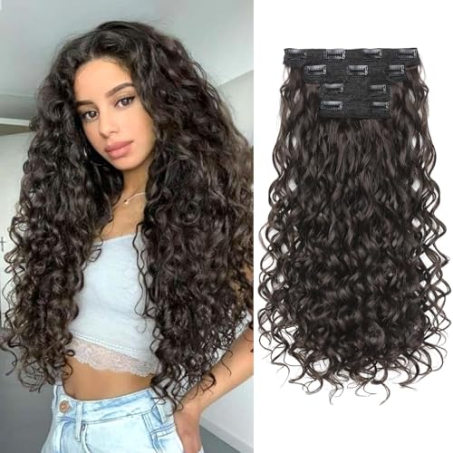REECHO�J�[���[�w�A�G�N�X�e���V�����A4�� 50.8 cm �N���b�v�C���w�A�[�G�N�X�e���V���� ���[�X�E�F�t�g �V���[�g�J�[���[�w�A�G�N�X�e���V�����N���b�v�C�� �C���r�W�u���i�`�������w�A�s�[�X �����p�A�I�t�u���b�N