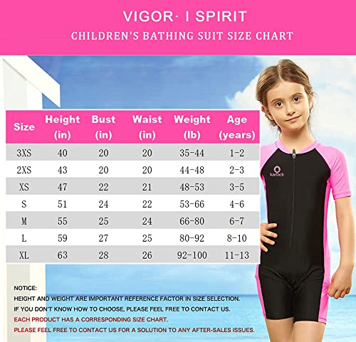 Karrack Girls And Boys One Piece Rash Guard Swimsuit Kid Water Sport Short Swimsuit Upf 50+ Sun Protection Bathing Suits #TOP1
