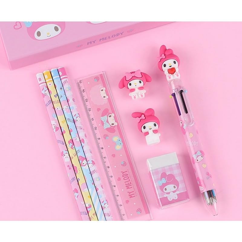 Amazon.co.jp: サンリオ マイメロディ 文具セット 鉛筆 定規 消しゴム