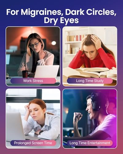 Image of RENPHO Eyeris 1 Eye Massager with Heat, FSA Eligible HSA, Smart Heated Eye Mask for Eye Care, Dry Eyes, Head Tension & Strain Relief, Birthday Gifts for Women and Men