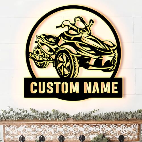 Image of Custom Motocycle Metal Wall Art LED Lights Personalized Dirt Bike Name Sign, Gift For Dirt Bike Lovers, Wall Hanging, Home Decor, Birthday Gift, Christmas Gift