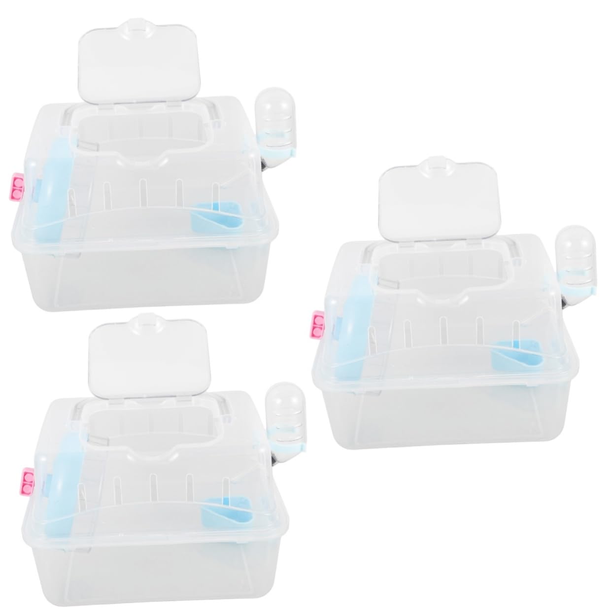 3pezzi Trasportino Per Criceti e Portatile Per Design e Stabile Per Criceti Topolini e Furetti Facile Trasportare e Manutenere