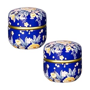 Topwon Body Powder Container with Powder Puff for Baby Women Talc Free Dusting Loose Powder Case Home Travel Powder Box…