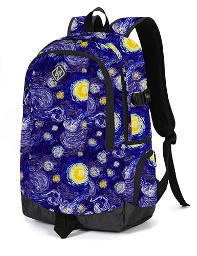 Image of rickyh style School Backpack Travel Bag for Men & Women Lightweight College Back Pack with Laptop Compartmen